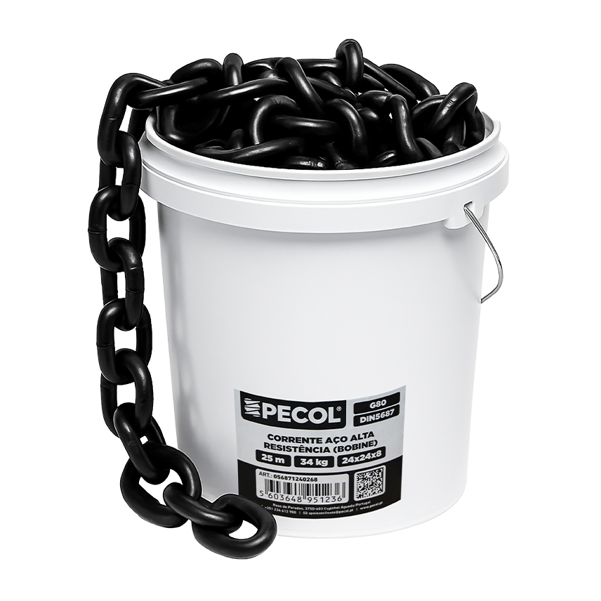 Correntes Aço Alta Resistência G80 DIN5687